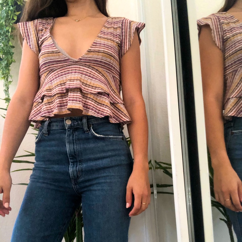 Striped Crop Top